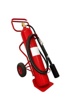 22kg CO2 Mobile Fire Extinguisher — Pneumatic Wheels | Fire Extinguisher Shop