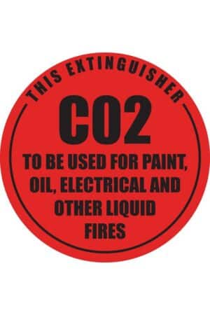 CO2 Fire Extinguisher Sign - Fire Extinguisher Shop