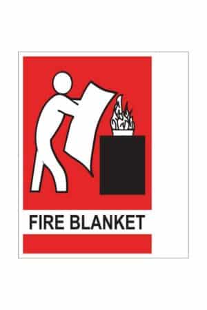 Fire Blanket Sign Right Angle Safety - Fire Extinguisher Shop