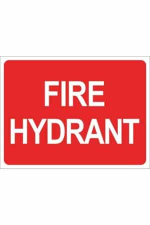 Fire Hydrant Sign - Plastic - Fire Extinguisher Shop