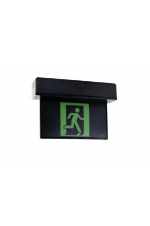 LED Black Surface Mount Maintained Blade Exit Light - Black Finish - Fire Extinguisher Shop