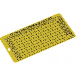 Maintenance Date Tag - Stainless Steel — Pack of 30 | Fire Extinguisher Shop