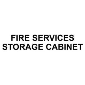 Printed Sticker - Fire Services Storage Cabinet