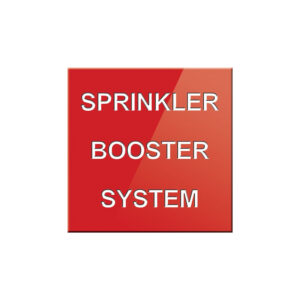 Sprinkler Booster System Sign