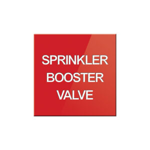 Sprinkler Booster Valve Sign