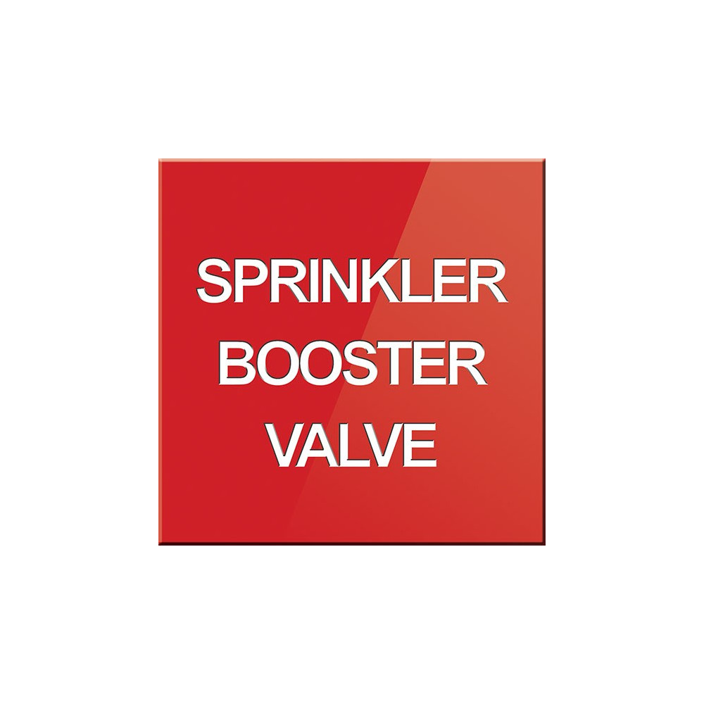 Sprinkler Booster Valve Sign