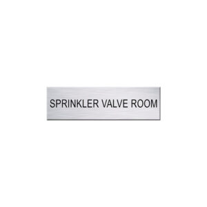 Sprinkler Valve Room Sign