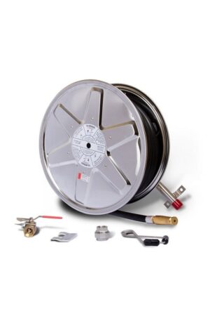 Stainless Steel Fire Hose Reel Complete 36m Hose - Fire Extinguisher Shop