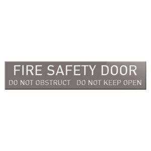 Traffolyte Sign - Fire Safety Door Do Not Obstruct Do Not Keep Open