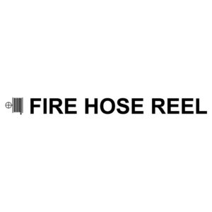 Vinyl Cut Fire Hose Reel Sign