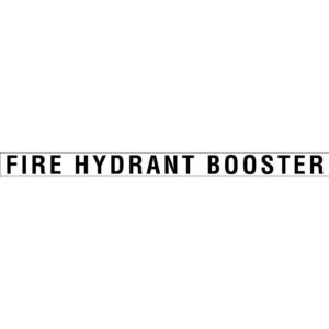 Vinyl Cut Fire Hydrant Booster Sign