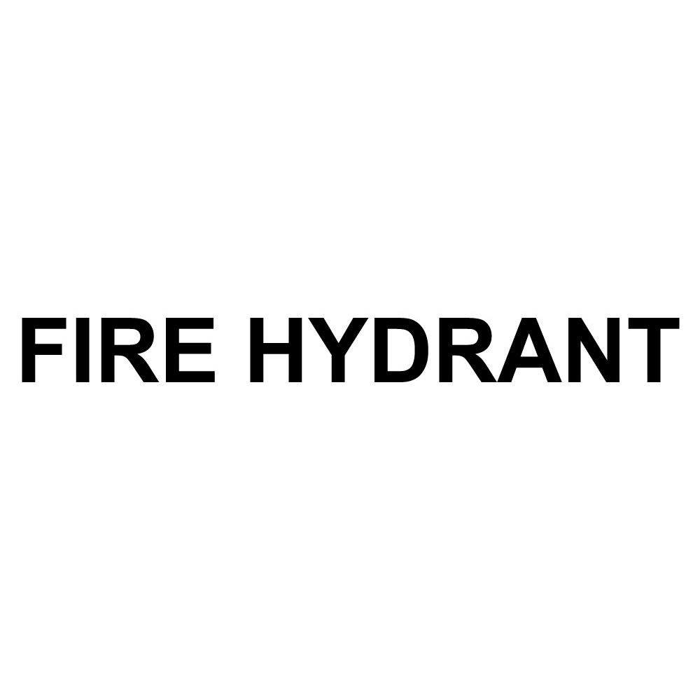 Vinyl Cut Fire Hydrant Sign