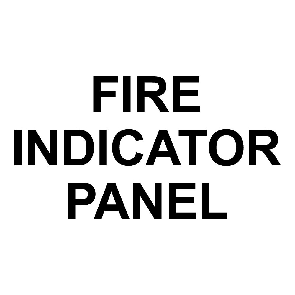 Vinyl Cut Fire Indicator Panel Sign