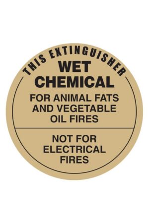 Wet Chemical Fire Extinguisher Sign - Fire Extinguisher Shop
